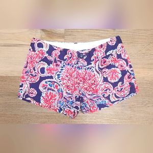 Lilly Pulitzer Walsh Paisley Shorts sz 0